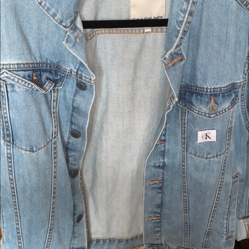 Over sized jean jacket